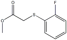 methyl 2-[(2-fluorophenyl)sulfanyl]acetate Structure