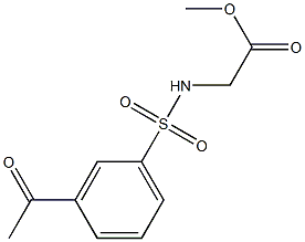  methyl 2-[(3-acetylbenzene)sulfonamido]acetate