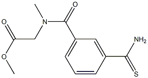 methyl 2-[(3-carbamothioylphenyl)-N-methylformamido]acetate