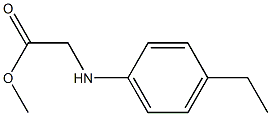 methyl 2-[(4-ethylphenyl)amino]acetate Structure