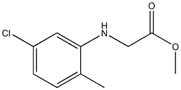 methyl 2-[(5-chloro-2-methylphenyl)amino]acetate Struktur