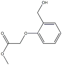 methyl 2-[2-(hydroxymethyl)phenoxy]acetate,,结构式