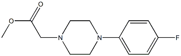 methyl 2-[4-(4-fluorophenyl)piperazin-1-yl]acetate Structure
