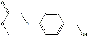 methyl 2-[4-(hydroxymethyl)phenoxy]acetate Struktur