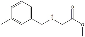 methyl 2-{[(3-methylphenyl)methyl]amino}acetate Struktur