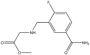 methyl 2-{[(5-carbamoyl-2-fluorophenyl)methyl]amino}acetate|