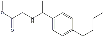 methyl 2-{[1-(4-butylphenyl)ethyl]amino}acetate