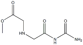 methyl 2-{[2-(carbamoylamino)-2-oxoethyl]amino}acetate 化学構造式