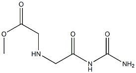 methyl 2-{[2-(carbamoylamino)-2-oxoethyl]amino}acetate,,结构式