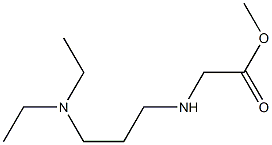 methyl 2-{[3-(diethylamino)propyl]amino}acetate,,结构式