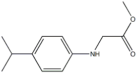 methyl 2-{[4-(propan-2-yl)phenyl]amino}acetate 结构式