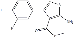 methyl 2-amino-4-(3,4-difluorophenyl)thiophene-3-carboxylate Structure