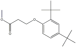 methyl 3-(2,4-di-tert-butylphenoxy)propanoate,,结构式
