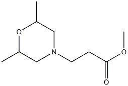 methyl 3-(2,6-dimethylmorpholin-4-yl)propanoate Struktur