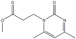 methyl 3-(4,6-dimethyl-2-oxo-1,2-dihydropyrimidin-1-yl)propanoate,,结构式