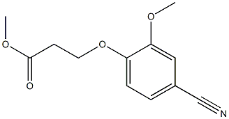 methyl 3-(4-cyano-2-methoxyphenoxy)propanoate