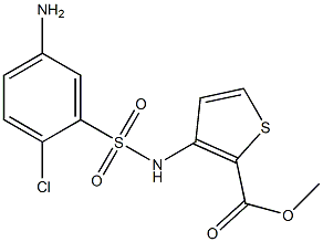 methyl 3-[(5-amino-2-chlorobenzene)sulfonamido]thiophene-2-carboxylate|