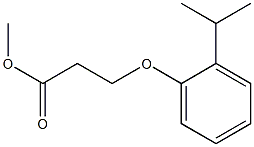 methyl 3-[2-(propan-2-yl)phenoxy]propanoate,,结构式