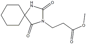 methyl 3-{2,4-dioxo-1,3-diazaspiro[4.5]decan-3-yl}propanoate Struktur