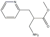 methyl 3-amino-2-(pyridin-2-ylmethyl)propanoate,,结构式
