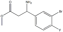 methyl 3-amino-3-(3-bromo-4-fluorophenyl)propanoate