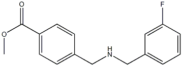 methyl 4-({[(3-fluorophenyl)methyl]amino}methyl)benzoate Struktur