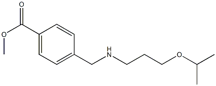 methyl 4-({[3-(propan-2-yloxy)propyl]amino}methyl)benzoate Structure