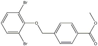 methyl 4-(2,6-dibromophenoxymethyl)benzoate Structure