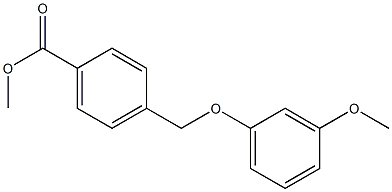 methyl 4-(3-methoxyphenoxymethyl)benzoate,,结构式