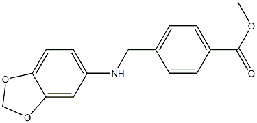 methyl 4-[(2H-1,3-benzodioxol-5-ylamino)methyl]benzoate Struktur