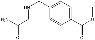 methyl 4-{[(2-amino-2-oxoethyl)amino]methyl}benzoate Struktur