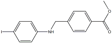 methyl 4-{[(4-iodophenyl)amino]methyl}benzoate 结构式