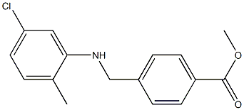 methyl 4-{[(5-chloro-2-methylphenyl)amino]methyl}benzoate Struktur