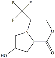 methyl 4-hydroxy-1-(2,2,2-trifluoroethyl)pyrrolidine-2-carboxylate Structure