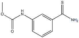 methyl N-(3-carbamothioylphenyl)carbamate Struktur