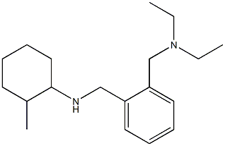 N-({2-[(diethylamino)methyl]phenyl}methyl)-2-methylcyclohexan-1-amine Struktur