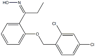  N-(1-{2-[(2,4-dichlorophenyl)methoxy]phenyl}propylidene)hydroxylamine