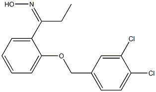 N-(1-{2-[(3,4-dichlorophenyl)methoxy]phenyl}propylidene)hydroxylamine Structure