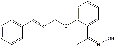 N-(1-{2-[(3-phenylprop-2-en-1-yl)oxy]phenyl}ethylidene)hydroxylamine Struktur