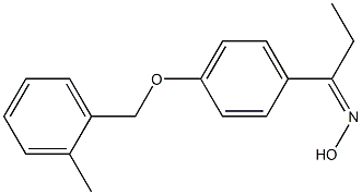 N-(1-{4-[(2-methylphenyl)methoxy]phenyl}propylidene)hydroxylamine Structure