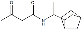 N-(1-{bicyclo[2.2.1]heptan-2-yl}ethyl)-3-oxobutanamide Struktur