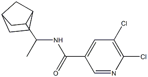 N-(1-{bicyclo[2.2.1]heptan-2-yl}ethyl)-5,6-dichloropyridine-3-carboxamide Structure