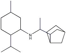 N-(1-{bicyclo[2.2.1]heptan-2-yl}ethyl)-5-methyl-2-(propan-2-yl)cyclohexan-1-amine Structure