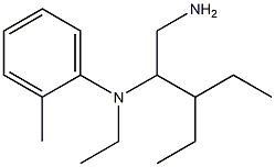 N-(1-amino-3-ethylpentan-2-yl)-N-ethyl-2-methylaniline Struktur
