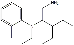 N-(1-amino-3-ethylpentan-2-yl)-N-ethyl-2-methylaniline Structure