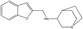 N-(1-benzofuran-2-ylmethyl)-1-azabicyclo[2.2.2]octan-3-amine,,结构式