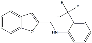 N-(1-benzofuran-2-ylmethyl)-2-(trifluoromethyl)aniline 化学構造式