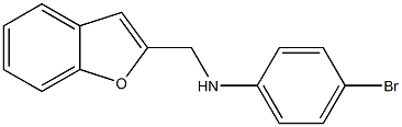 N-(1-benzofuran-2-ylmethyl)-4-bromoaniline Struktur