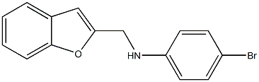 N-(1-benzofuran-2-ylmethyl)-4-bromoaniline Structure