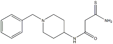 N-(1-benzylpiperidin-4-yl)-2-carbamothioylacetamide Structure